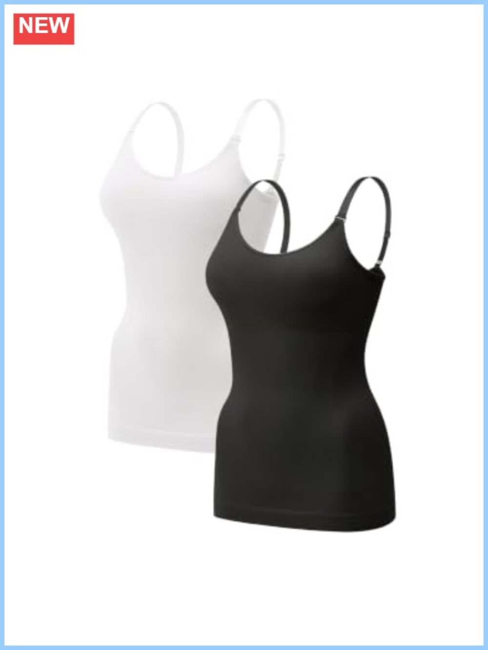 Tummy Control Shapewear Tank Top Seamless Compression Cami Shaper Slimming